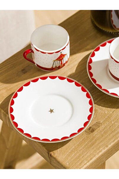 LC Waikiki 2-Person Porcelain Coffee Cup Set 90 ml (W5)