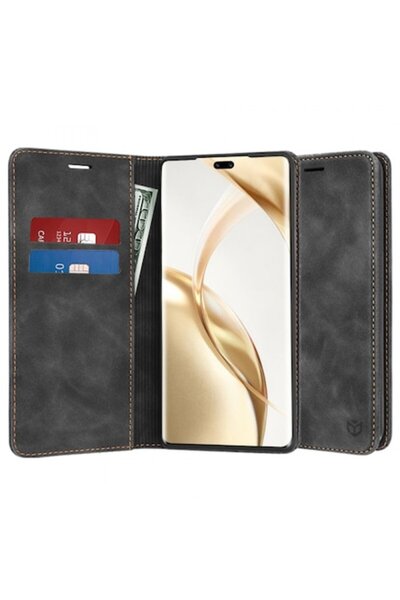 Stef's Cat Husă de telefon pentru Honor 200 Pro, Confy, Neagră