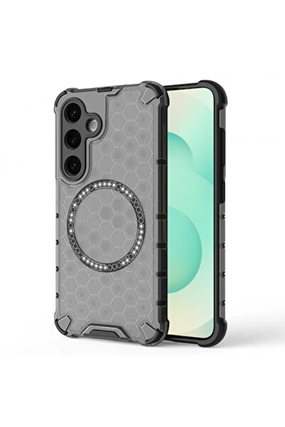 Stef's Cat Θήκη MagSafe για Samsung Galaxy S25+ (S936), HoneyComb Shield, Μαύρη