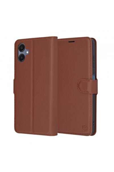 Stef's Cat Θήκη για Samsung Galaxy A06 A065, Δερμάτινη θήκη, καφέ