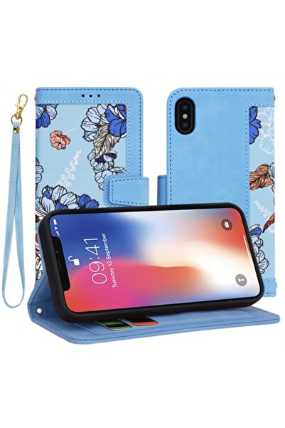 Stef's Cat Θήκη τηλεφώνου για Apple iPhone XS / X, FlipCraft, Μπλε