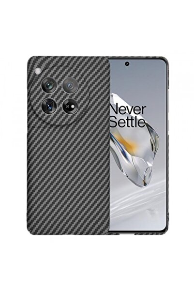 Stef's Cat Carcasă pentru OnePlus 12, Carbonite FiberShell, Neagră