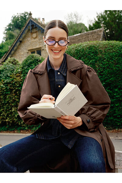 LC Waikiki Vizyon Yeni Sezon Kruvaze Yaka Kadın Trençkot