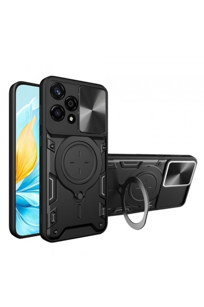 Stef's Cat Carcasă pentru Honor 200 Lite, CamGuard Pro, Neagră