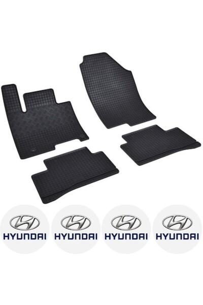 Rigum Set covorașe Hyundai Tucson MHEV (12.2020 - prezent) cu 4 autocolante r...