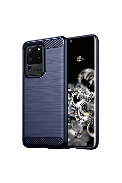 Stef's Cat Калъф за Samsung Galaxy S20 Ultra 5G (G988), карбонов, син