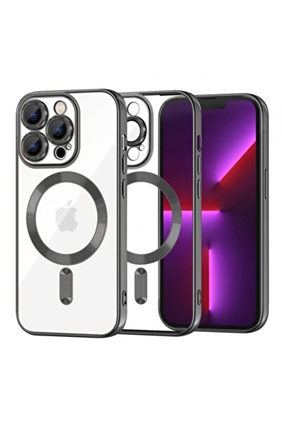 Stef's Cat Husă MagSafe pentru Apple iPhone 13 Pro, Cristal Luxos, Negru