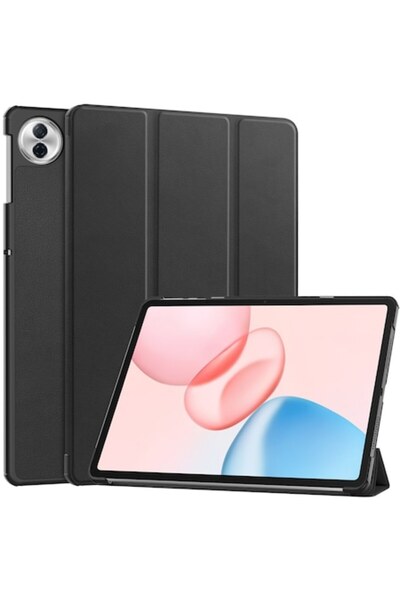 Stef's Cat Θήκη Tablet για Honor Pad 10, FoldPro, Z16 — Μικροΐνες, Μαύρη