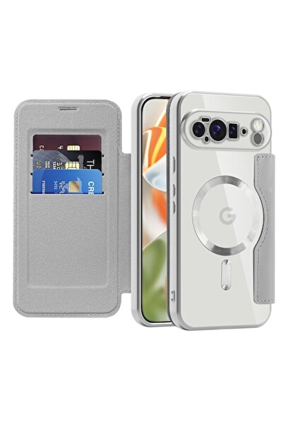 Stef's Cat Husă pentru Google Pixel 10 Pro XL, SmartMag Book Case, J18, piele...