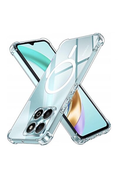 Stef's Cat Carcasă MagSafe pentru Honor X6b, rezistentă la șocuri, transparentă