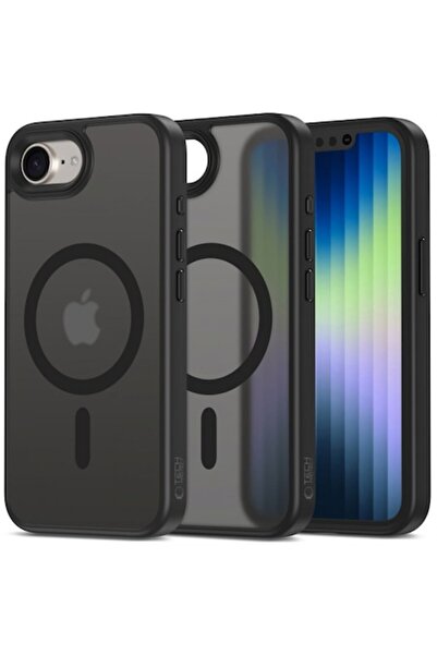 Tech-Protect Carcasă MagSafe pentru Apple iPhone 16e, Magmat, Neagră