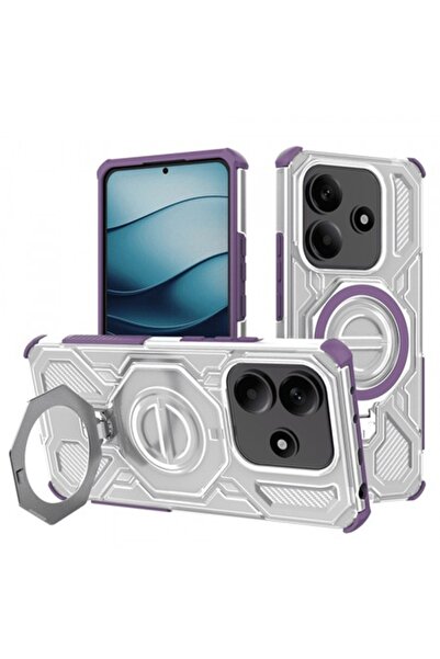 Stef's Cat Husa pentru Xiaomi Redmi Note 14 5G, Carbon Shield Pro, Mov