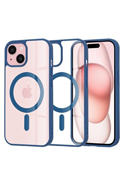 Stef's Cat Калъф MagSafe за Apple iPhone 15 Pro, син