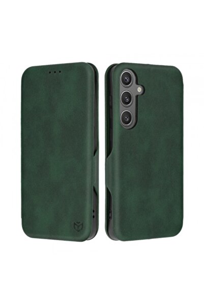 Stef's Cat Θήκη για Samsung Galaxy S24 S921, Safe Wallet Plus, Πράσινη