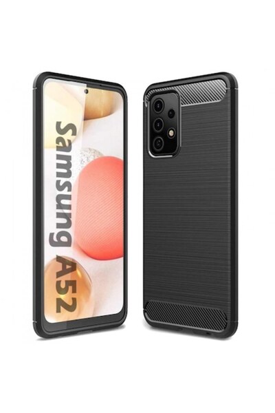 Stef's Cat Carcasă pentru Samsung Galaxy A52s 5G / A52 5G / A52, Carbon, Negru