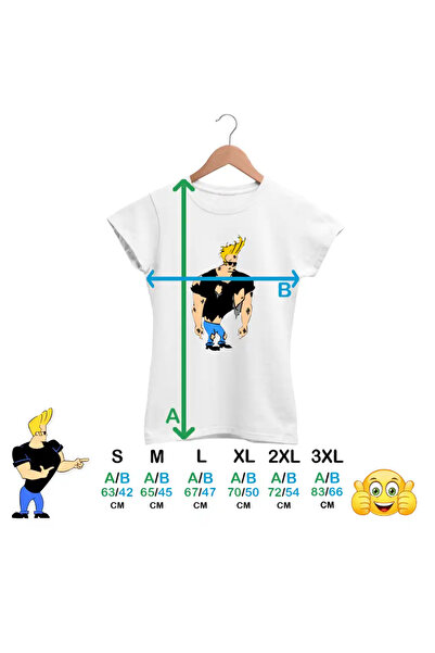 OEM Tricou Femei Johnny Bravo Batut Ciufulit