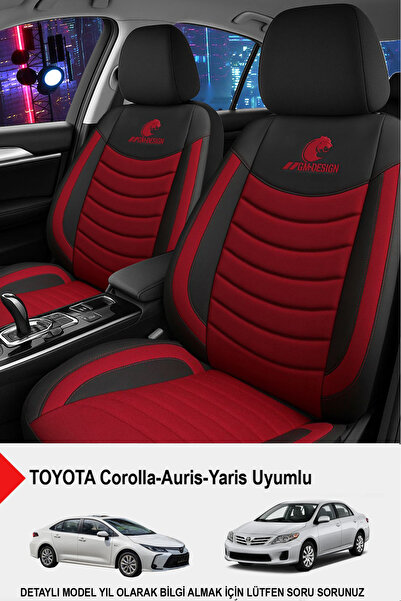 GM-DESIGN Panther Series Linen Fabric Car Seat Cover (Toyota Corolla-Auris-Yaris Compatible)