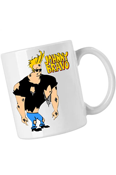 OEM Johnny Bravo Mug, Battered and Ruffled