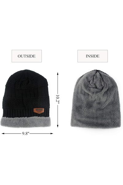 Generic Muryobao Womens Thick Warm Winter Beanie Hat Slouchy Skully Knit Hats