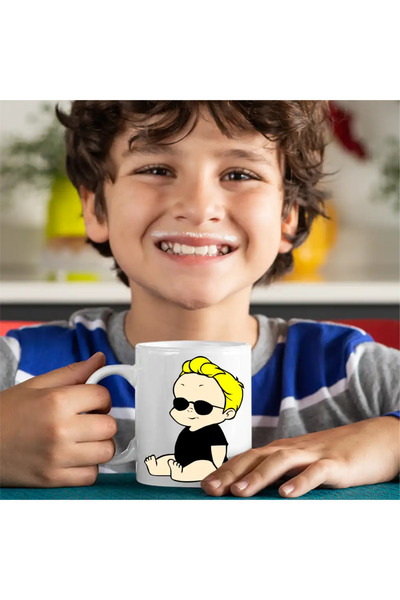 OEM Johnny Bravo Baby Blonde Glasses Mug