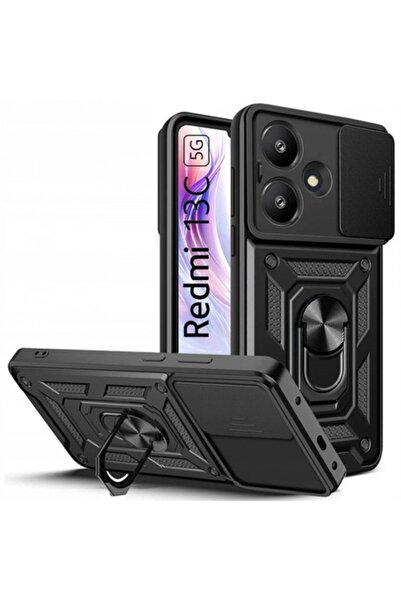 Tech-Protect Husă pentru Xiaomi Poco M6 / Redmi 13C 5G, CamShield Pro, Negru