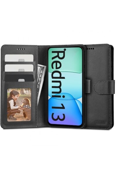 Tech-Protect Husa pentru Xiaomi Redmi 13, Tech-Protect, Wallet, Neagra