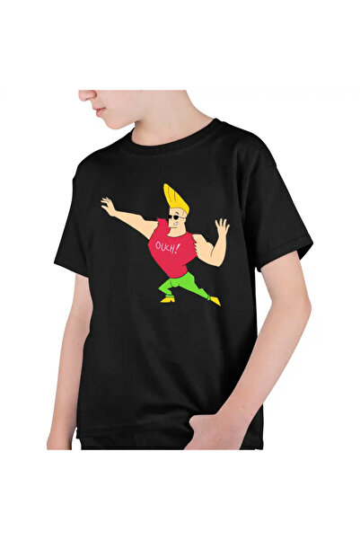 OEM Tricou Copii Baieti Johnny Bravo Ouch! Sportiv Fitness