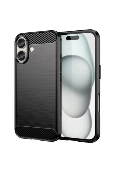 Stef's Cat Θήκη τηλεφώνου για Apple iPhone 16 Plus, Carbon, μαύρη