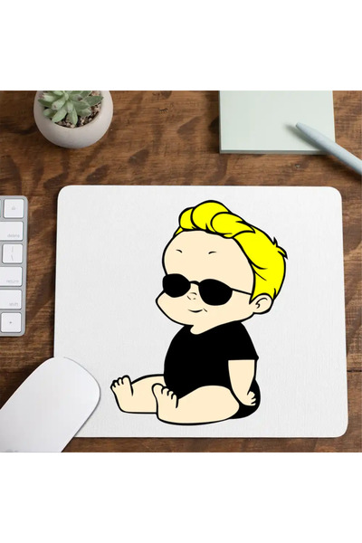 OEM Mousepad Johnny Bravo Baby Blonde Glasses