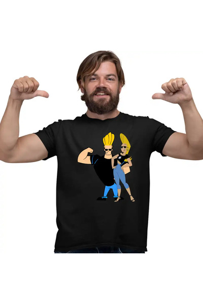 OEM Ανδρικό T-Shirt Johnny Bravo Jenny Brava Fitness