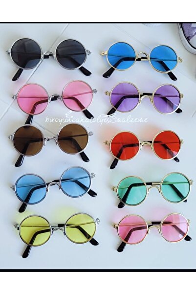 biroyuncakatolyesi AMİGURUMİ VE PET GÖZLÜK MAVİ 6CM