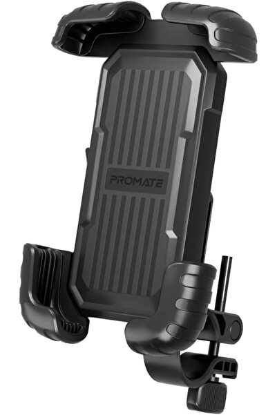 Promate BikeMount-2 — حامل هاتف عالمي للدراجات، دوران 360 درجة، حماية من الصدمات