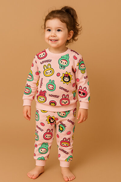 SANTRALBEBE Σετ πιτζάμες με στάμπα Labubu για κορίτσια
