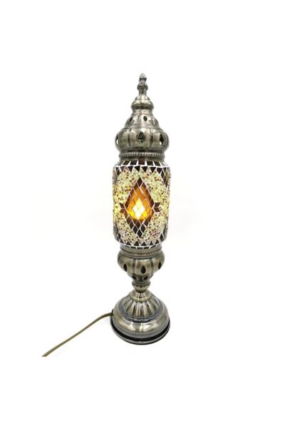 ABS Handmade Multicolor Glass Mosaic Table Lamp, Oriental, 42 cm, L05