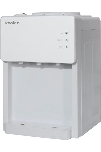 Koolen Glass Tabletop Water Dispenser, 4 Liter, White