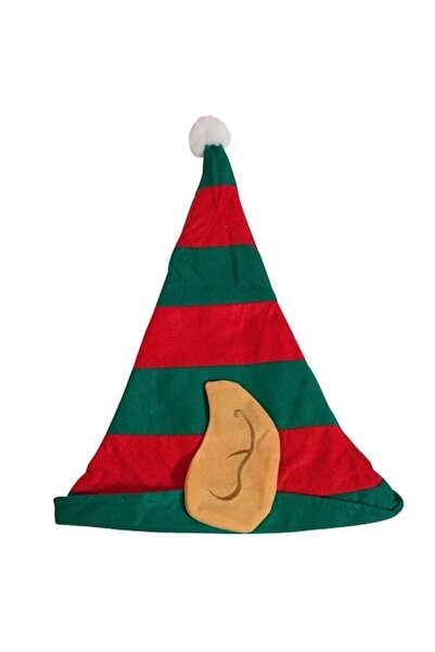 OEM Căciulă de Crăciun pentru copii, elf, poliester, 24 cm