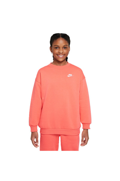 Nike Bluza G NSW CLUB FLC OVRSZD CREW LBR