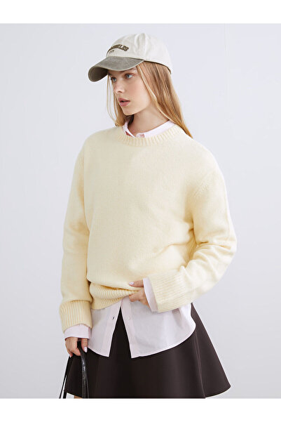 LC Waikiki Pulover din tricotaj pentru damă, cu guler rotund oversize