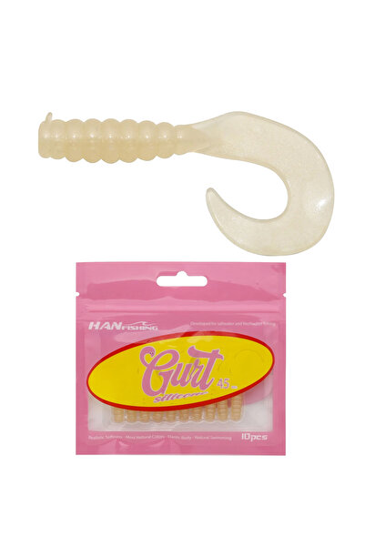 Hanfish Gurt 4.5cm 10 Adet Orak Kuyruk Silikon Yem