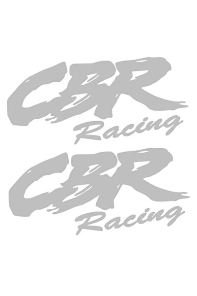 Oracal Set of 2 stickers, Honda CBR Racing, 20cm, gray