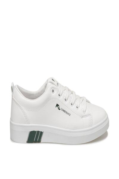 lumberjack Women's White Dark Green Tına Laced Shoes