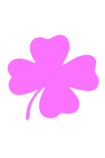 Oracal Sticker auto ''Trifoi'', 18x17 cm, Roz