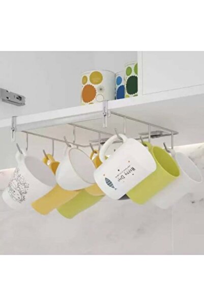 genernic حامل أكواب قابل للتعديل من الفولاذ المقاوم للصدأ بتسعة خطافات (SS304...