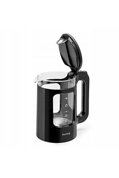 Huslog cordless electric kettle, 2200W, 1.7L, black, Double Wall