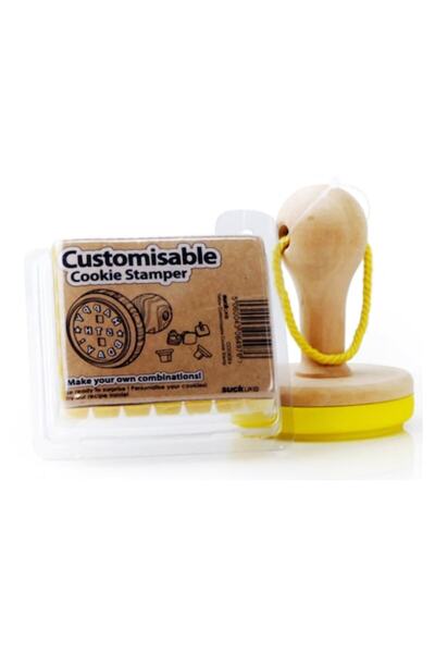 Suck UK Set de ștampile pentru fursecuri, mesaj personalizabil, 1 bucată per ...