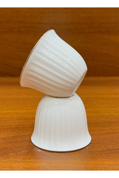 ALQANNAS 12-piece porcelain gold-lined coffee cups, elegant and high quality