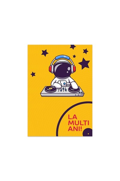 Circa Artem Felicitare cu mesaj urare La multi ani - DJ Robot A6, 10.5x14.8 c...