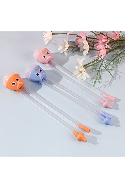 Generic Cartoon Baby Nasal Aspirator - Easy Clean Silicone Mucus Sucker for Newborns