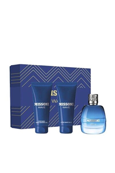 Missoni Missoni Wave Men's Eau de Toilette Set (100ml Perfume + 100ml Aftershave + 100ml Shower Gel)