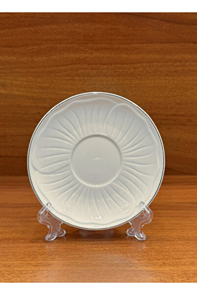 ALQANNAS 12-piece porcelain milk cups with elegant silver lines and high quality